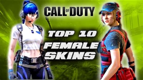 Call Of Duty Mobile Top 10 Female Skins 🌸 Youtube