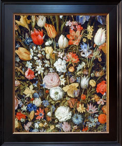 jan brueghel  elder  flowers   wooden vessel