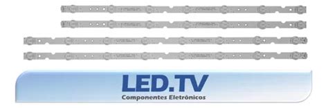 Kit Barras Led Para Tv Toshiba P Us P Novas Alum Nio Mercadolivre