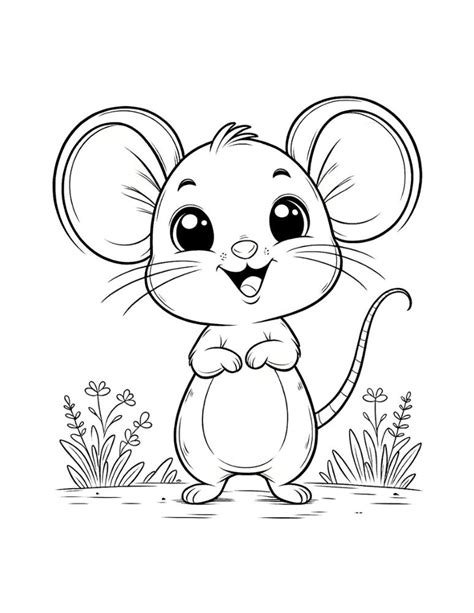 Free Mouse Coloring Pages For Kids