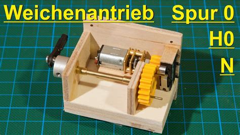 Weichenantrieb F R Spur H Und N Selbst Gebaut Youtube