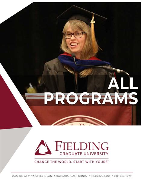 Fielding Graduate University All Programs Brochure by Fielding Graduate ...