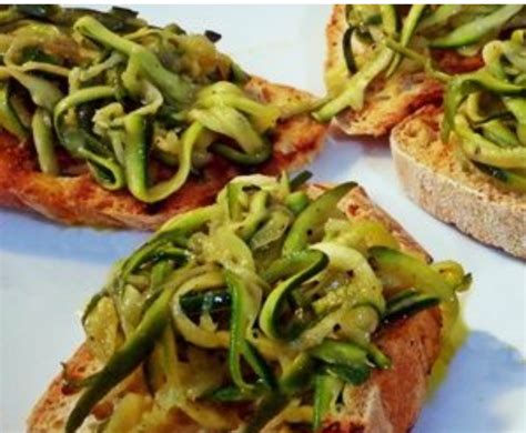 Crostini Con Zucchine Grigliate Cucina Chiacchierina