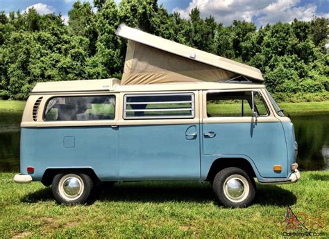 Vw Bus Camper Westfalia Campmobile Pop Top Bay Window Kombi Van Restored