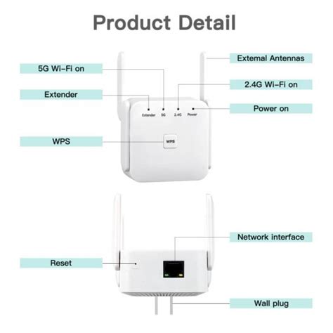 2 4G 5G 1200M Répéteur Wi Fi sans fil 5Ghz 1200Mbps 2 4 Ghz routeur