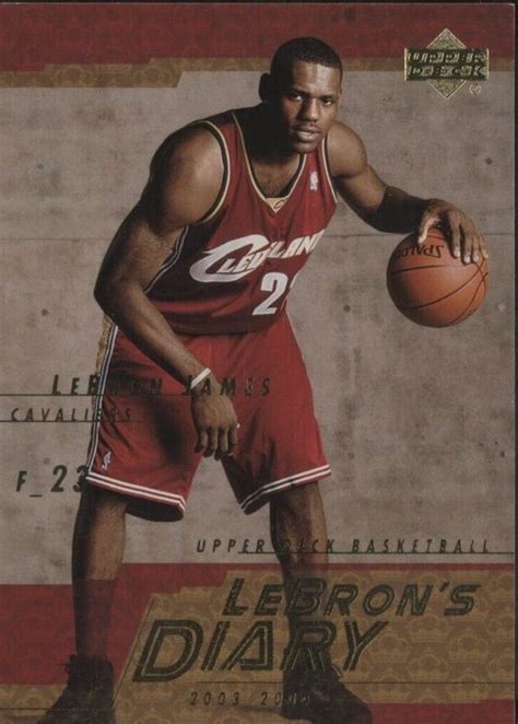 LeBron James 2003 Upper Deck LJ13 LeBron S Diary Price Guide Sports