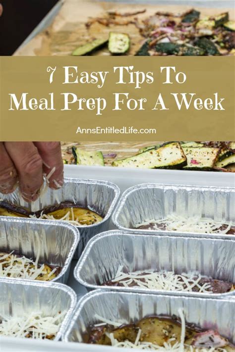 7 Easy Tips To Meal Prep For A Week