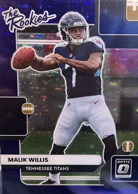 Malik Willis 2022 Optic The Rookies Purple Stars TR 2 Price Guide