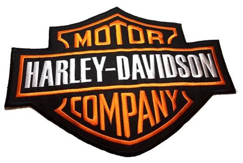 Parche Grande Bordado Harley Davidson Logo Harley Davidson Parches