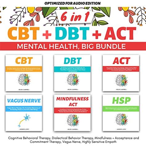 Cbt Dbt Act Mental Health Big Bundle 6 In 1 Cognitive Behavioral