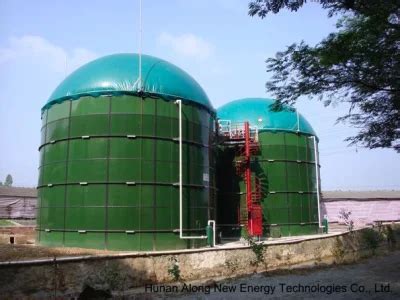 Cow Farm Cstr Enamel Steel Biogas Reactor Digester Plant Anaerobic