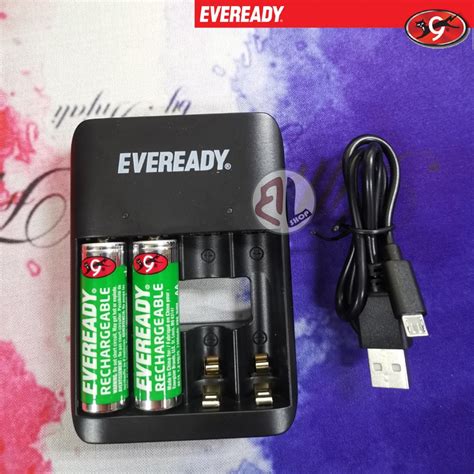 Official Eveready Rechargeable Value Charger With X Aa Rechargeable