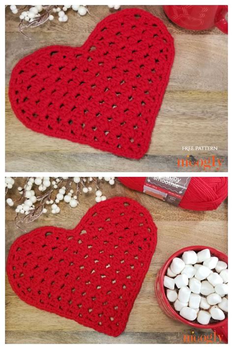 Easy Granny Stitch Heart Doily Free Crochet Pattern Artofit