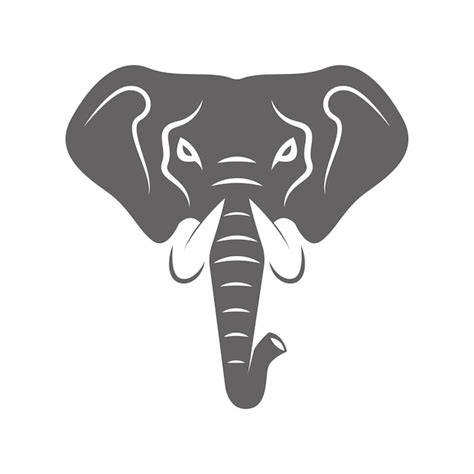 Elefant Symbol Logo Design Illustration Premium Vektor