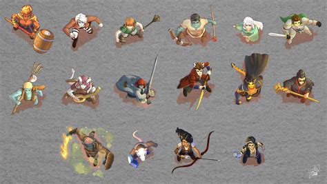 Artstation Top Down Tokens Batch 1