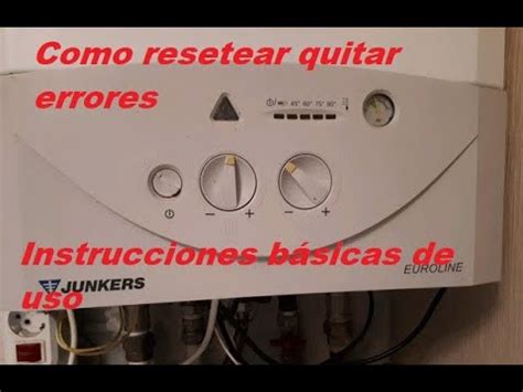 Caldera Junkers Euroline Como Funciona Youtube