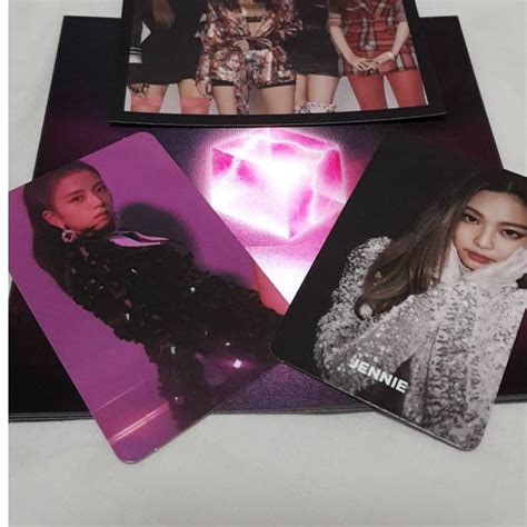 TRADING BLACKPINK 1ST MINI ALBUM SQUARE UP PHOTOCARDS BLACK VER TV