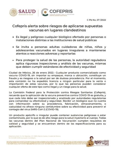 Cofepris On Twitter Cofepris Alerta Sobre Riesgos De Aplicarse