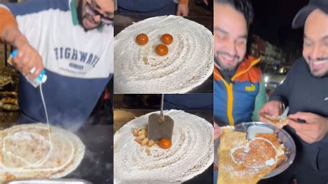 Gulab Jamun Dosa Chandigarh Food Stall S Bizarre Food Combination Goes