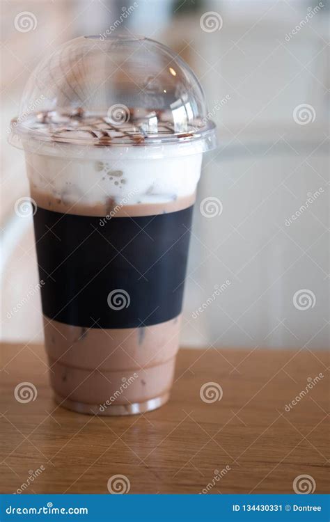 Glass Of Iced Cocoa Drink Stock Image Image Of Milkshake 134430331