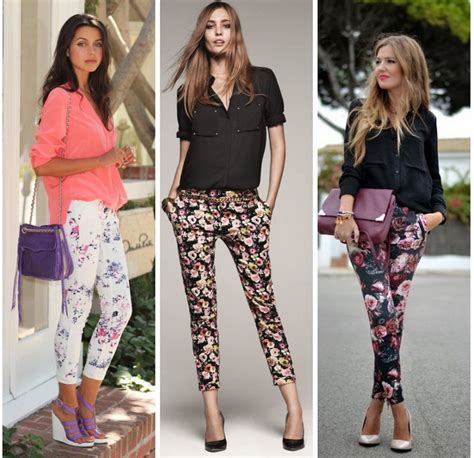 Брюки с цветочным принтом - изысканный вариант для лета