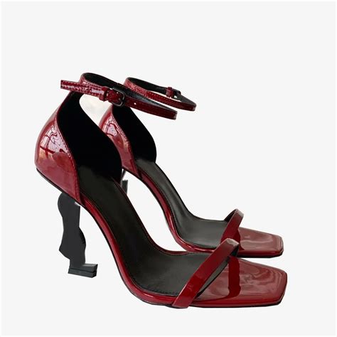 Bulk Luxury Designer Patent Leather K Jacques Sandals With Metal Heels ...