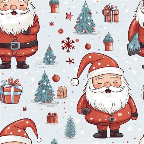 Premium AI Image | santa claus and christmas tree