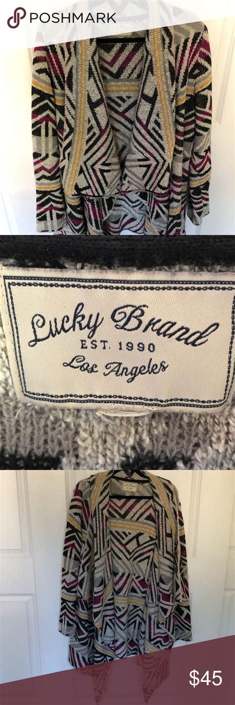 Lucky Brand Intarsia Blanket Sweater Blanket Sweater Lucky Brand Lucky Brand Sweater