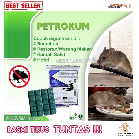 Jual Racun Tikus Petrokum Obat Pembasmi Hama Tikus Mati Kering Tidak