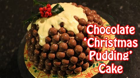 Chocolate Christmas Pudding Cake Day Six 12 Bakes Of Christmas Youtube