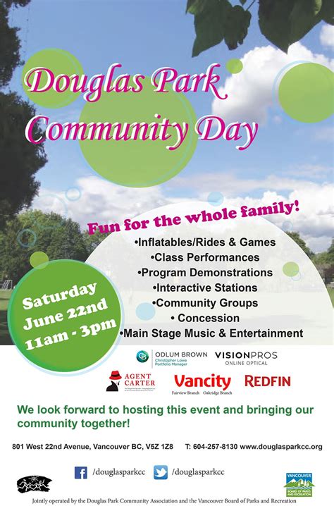 COMMUNITY DAY • Douglas Park Community Centre