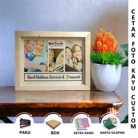 Jual Cetak Foto Kayu Photowood Kado Wisuda Kado Ulang Tahun