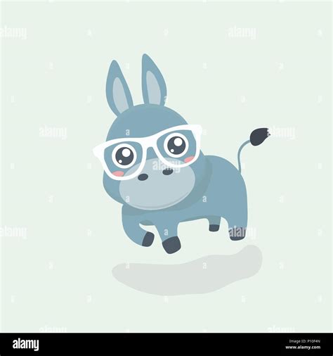 Cute donkey cartoon Stock Vector Image & Art - Alamy