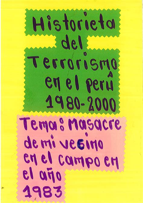 Historia Del Terrorismo En El Perú 1980 2000 Cdi