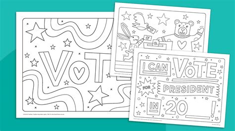 Voting Coloring Pages Free Download For Election Season 2024 We Are