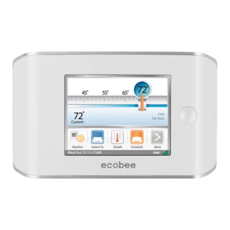 ECOBEE SMART THERMOSTAT INSTALLATION MANUAL Pdf Download | ManualsLib