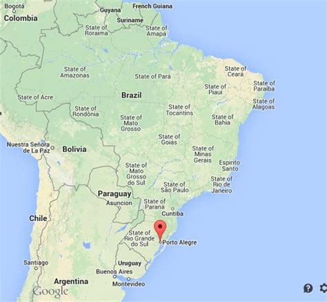 Where is Porto Alegre map Brazil