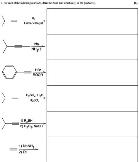 VIDEO Solution 1 For Each Of The Following Reactions Draw The Bond