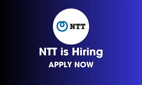 NTT Is Hiring Freshers For Trainee Engineer Role Apply Now