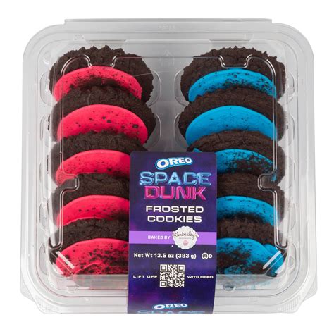 Oreo Space Dunk Frosted Sugar Cookies 13 5 Oz 10 Count Walmart