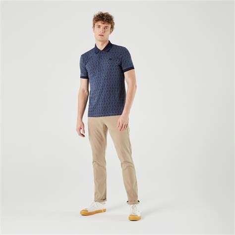 Lacoste Erkek Regular Fit Desenli Lacivert Polo Ph L Lacoste