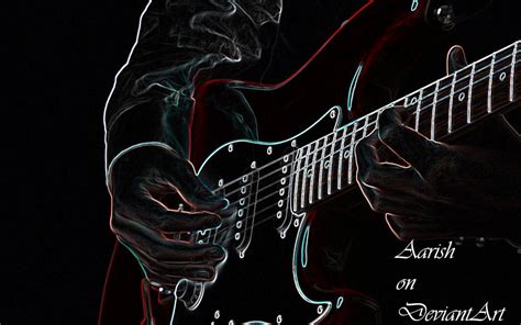 Neon Guitar Wallpaper by Aarish on DeviantArt