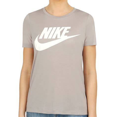 Nike Sportswear Essential T Shirt Damen Grau Weiß Online Kaufen