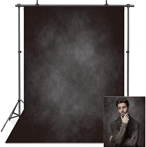 Veoeov Photo Backdrop 5x7ft Anti Wrinkle Abstract Black Grey Portrait