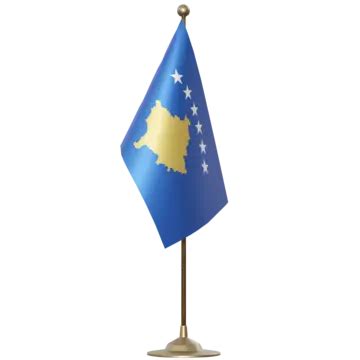 Kosovo Flag With Pole, Kosovo Flag Waving, Kosovo Flag Waving ...