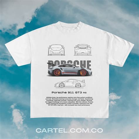 Camiseta Semi Oversize Porsche Gt Rs Cartel