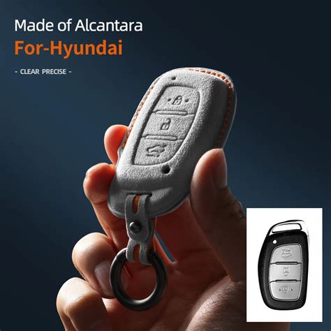 Alcantara Funda De Ante Para Llave De Coche Carcasa Para Hyundai Tucson