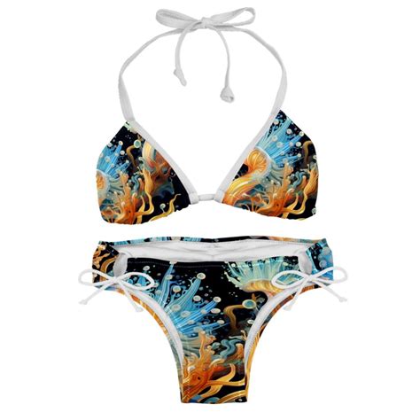 Sea Slug Detachable Sponge Adjustable Strap Bikini Set Two Pack Swimsuits For All Occasions
