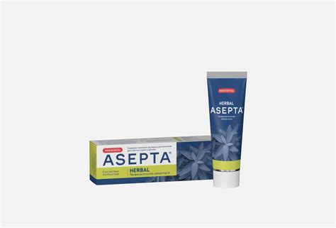 АСЕПТА Зубная паста Herbal 75 мл — купить, цена в Москве