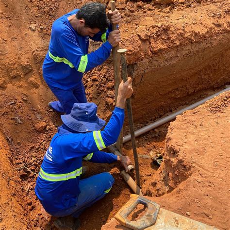 Saae Realiza Extens O De Rede De Gua No Setor Chacareiro Saae